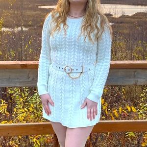 Long sleeve knitted dress